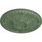 Ekena Millwork Tristan Ceiling Medallion (Fits Canopies up to 6 1/4"), 32 3/8"OD x 3 1/2"P, Athenian Green CM32TNAGF - alternate 3